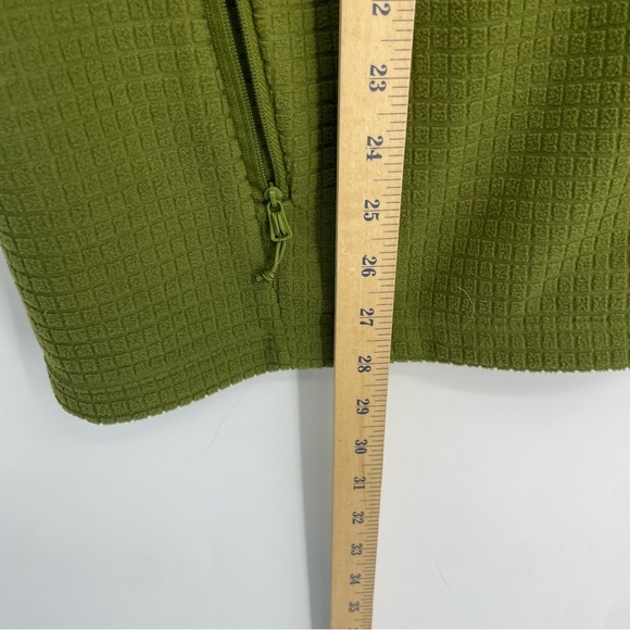 Lands’ end grid fleece vest green Sz 2XL - Picture 5 of 9